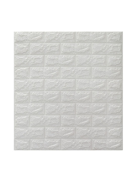 Set 10 Wandsticker Flippy Selbstklebend 70 X 77 Cm 3,5 Mm Dicke 5,3 Qm Abdeckung PVC Ziegelmuster Grau
