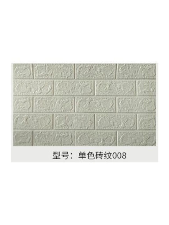 Set 10 Wandsticker Flippy Selbstklebend 70 X 77 Cm 3,5 Mm Dicke 5,3 Qm Abdeckung PVC Ziegelmuster Grau
