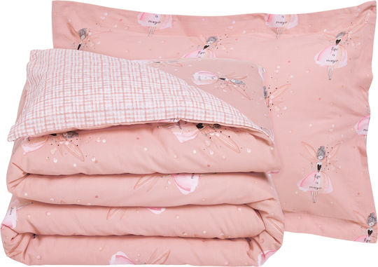 Das Home Σετ Σεντόνια Μονά Βαμβακερά Pink 170x260cm 3τμχ