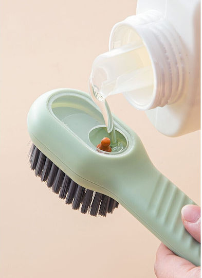 Perie Curățare Pantofi Recipient Detergent Flippy Perie Multifuncțională Pantofi Spălare Peri Moi Fără Deteriorare 17,3 X 4,5 X 6 Cm Culoare Verde