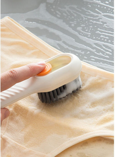 Perie Curățare Pantofi Recipient Detergent Flippy Perie Multifuncțională Pantofi Spălare Perii Moi Fără Deteriorare 17.3 X 4.5 X 6 Cm Culoare Albă