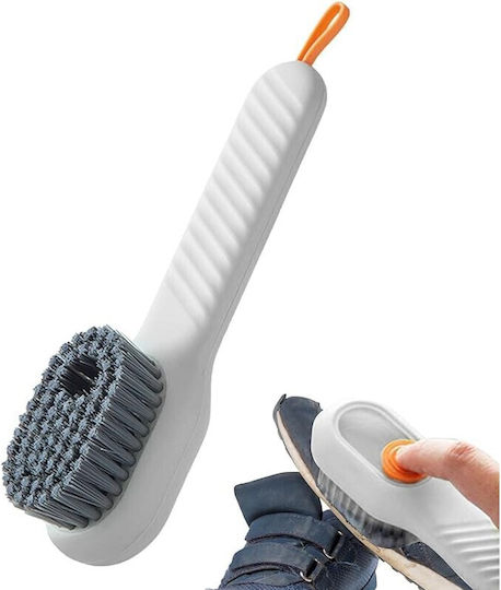 Perie Curățare Pantofi Recipient Detergent Flippy Perie Multifuncțională Pantofi Spălare Perii Moi Fără Deteriorare 17.3 X 4.5 X 6 Cm Culoare Albă
