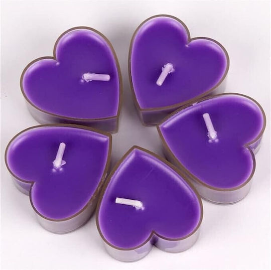 Lumânări Mici Aromatice Cu Miros De Lavandă În Culoare Violet Până La 4 Ore De Ardere 9 Bucăți