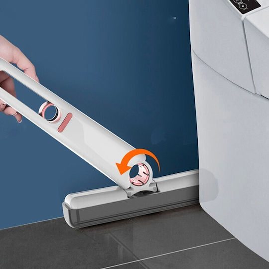 Flippy Hand Mop Sistem Mini-portabil Cu Stoarcere Manuală Dispozitiv De Curățare Absorbant Burete PVA 29,5 X 15,5 Cm 2 Rezerve Alb