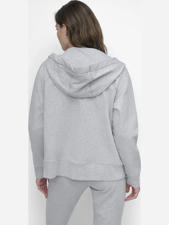 Damen Sweatshirtjacke Kapuzen Gray