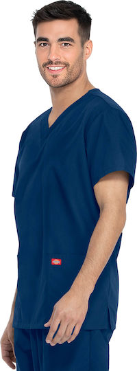 Dickies Unisex Σετ Ιατρικό Παντελόνι και Μπλούζα Navy Μπλε από Βαμβάκι και Πολυεστέρα