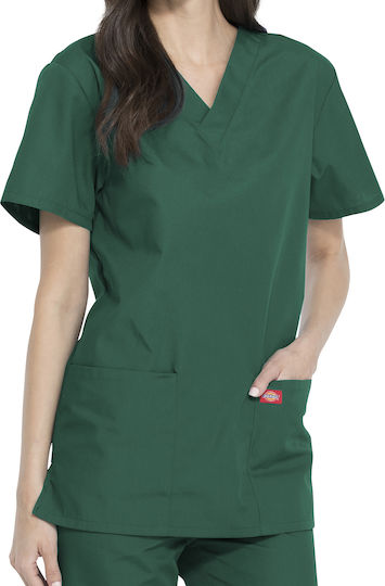Dickies Unisex Green Pants & Blouse Set Cotton and Polyester