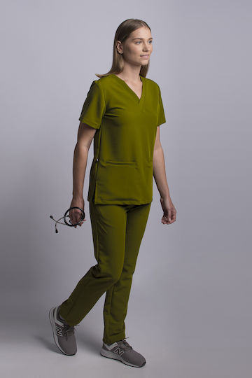 Numascrubs Women's Green Medical Blouse