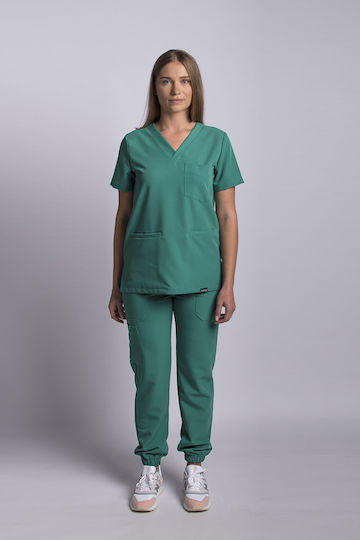Numascrubs Women's Green Medical Blouse