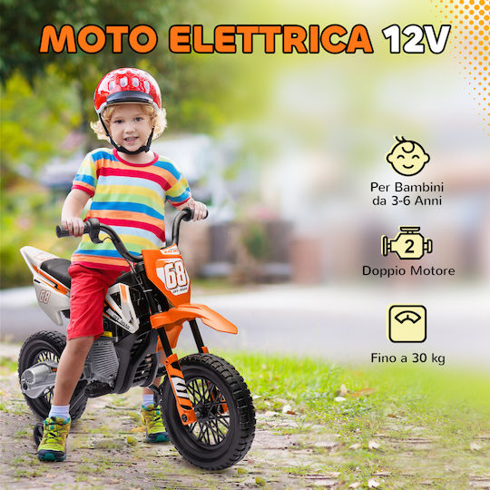 Παιδική Μηχανή Ηλεκτροκίνητη 12 Volt Πορτοκαλί για 3+ ετών