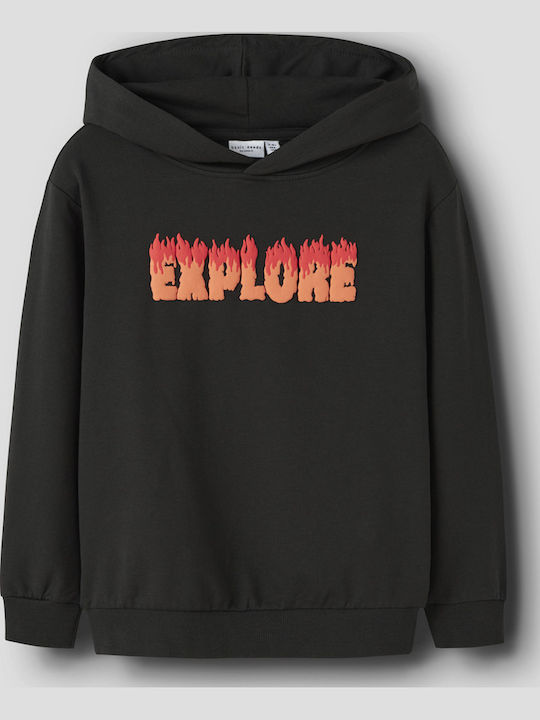 Name It Kinder-Sweatshirt mit Kapuze Black