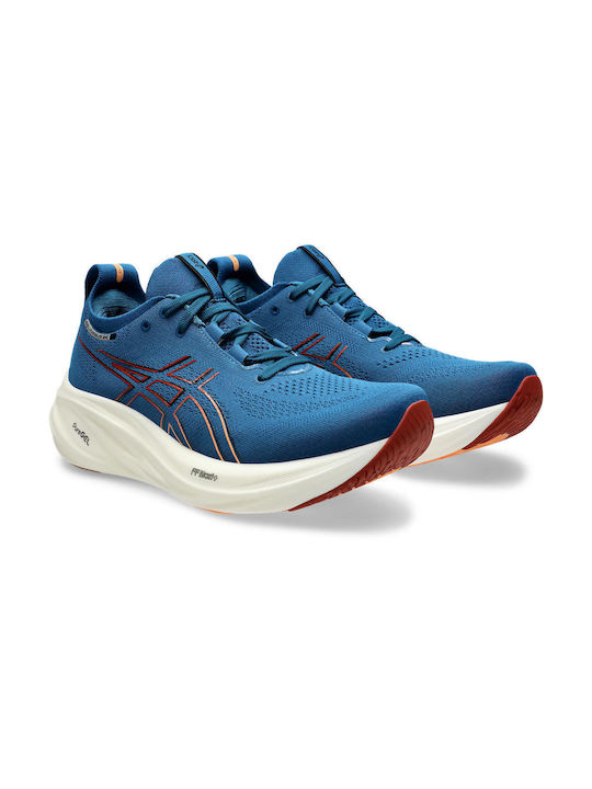 Gel-Nimbus 26 Sport Shoes Running Rich Navy / Faded Orange