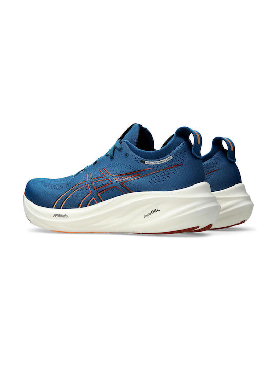 Gel-Nimbus 26 Sport Shoes Running Rich Navy / Faded Orange