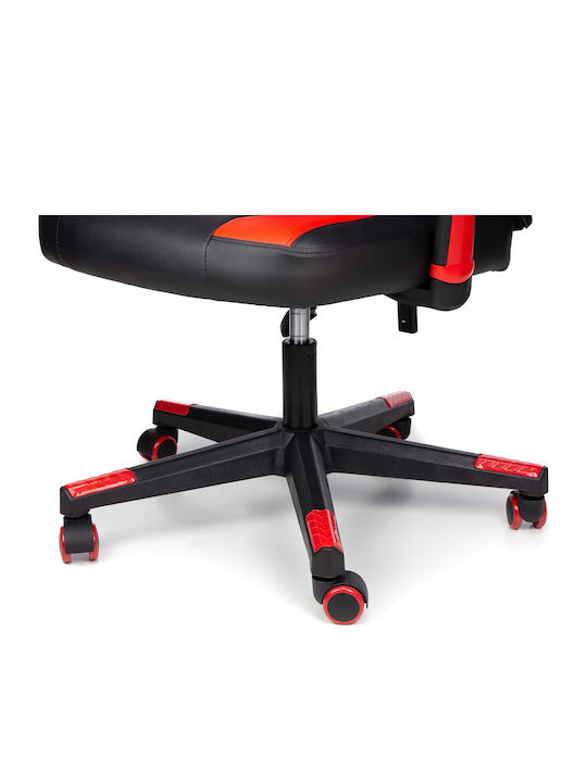 Scaun Gaming Din piele ecologică cu Brațe Reglabile Roșie