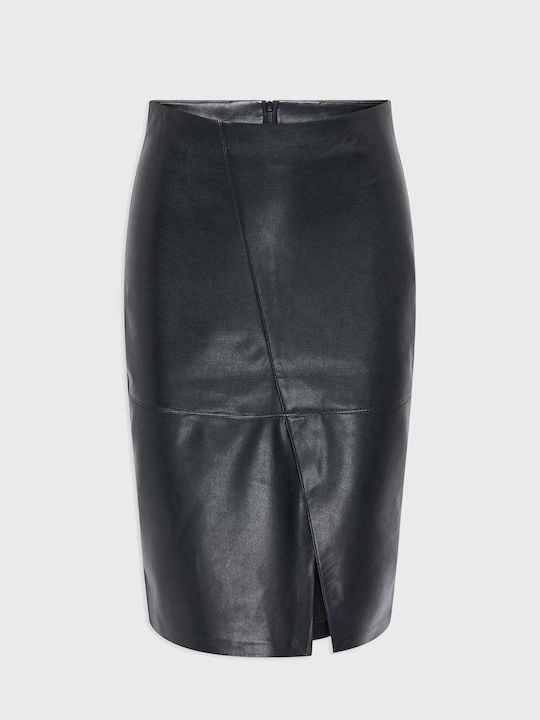 Кожа Midi Пола Black