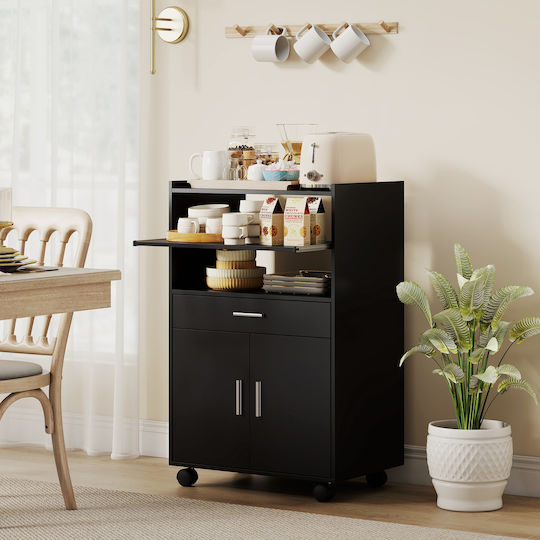Lower Oven Cabinet Black 59x40x92cm