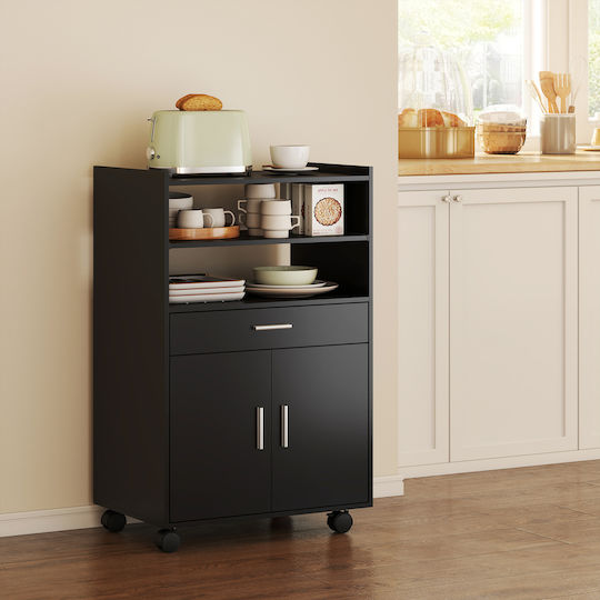 Lower Oven Cabinet Black 59x40x92cm