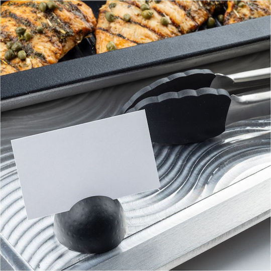 Inox Forged Black PVD Card Base Φ4.5xH3cm Tablecraft Price 2 Pieces Tc 12519