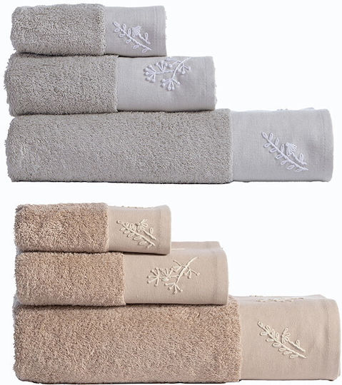 Nef-Nef Homeware Комплект 3 Бр Perfection Бежови Хавлиени Кърпи Тегло 500 Гр/м²