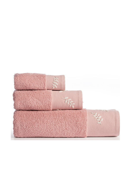 Nef-Nef Homeware Комплект Хавлиени Кърпи 3 Бр Amaranda Розови Тегло 500гр/м²