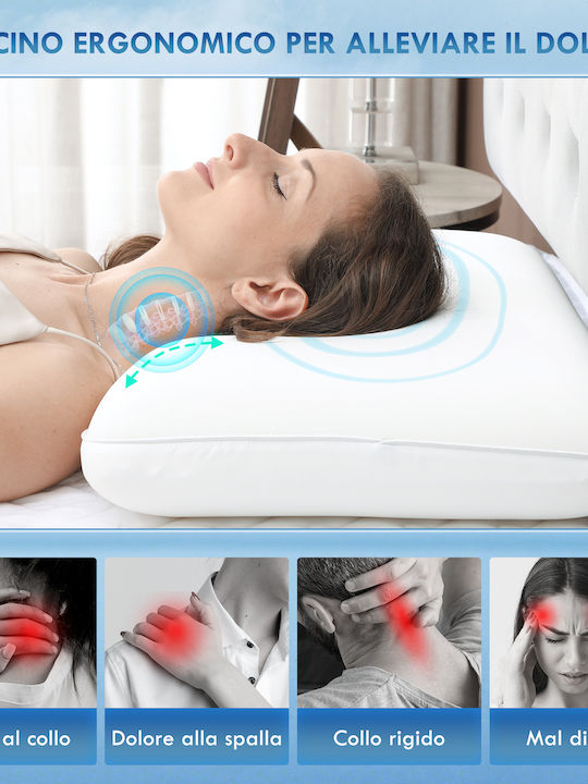 HomCom Μαξιλάρι Ύπνου Memory Foam 60x40x10cm