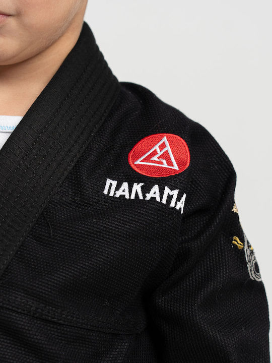 Nakama Παιδική Στολή Brazilian Jiu Jitsu Μαύρη