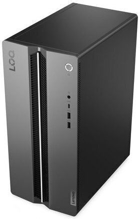 Lenovo LOQ Tower 17IAX10 Гейминг Настолен Компютър (Ultra 7-255HX/32GB DDR4/1.0TB SSD/GeForce RTX 5060 Ti/W11 Home) Луна ГрейъндРейвън Черен