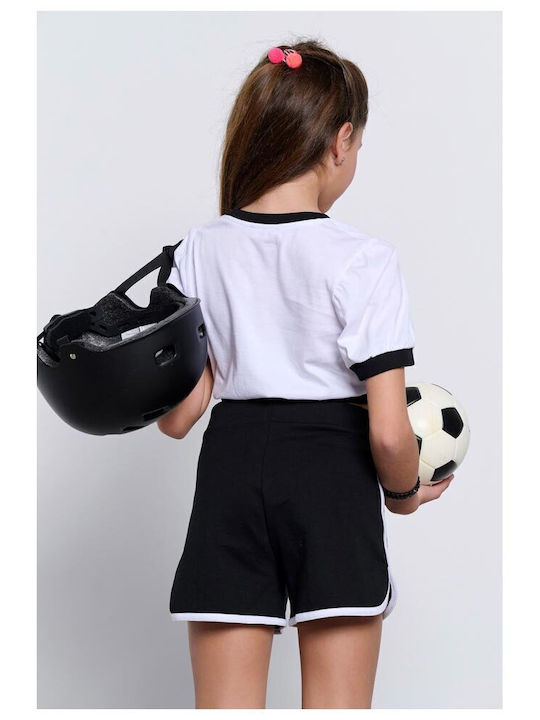 Παιδικό Crop Top Κοντομάνικο Λευκό