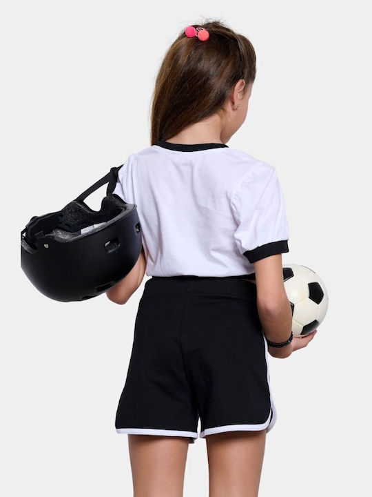 Παιδικό Crop Top Κοντομάνικο Λευκό