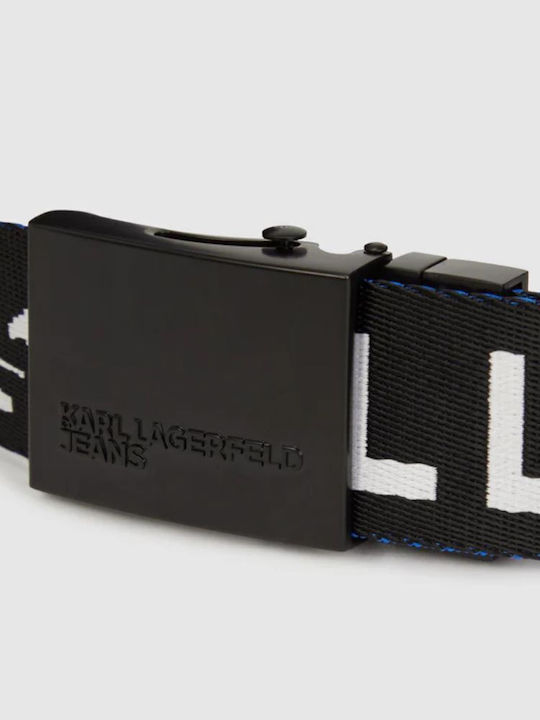 Men's Belt Webbing Belt Double Sided Black