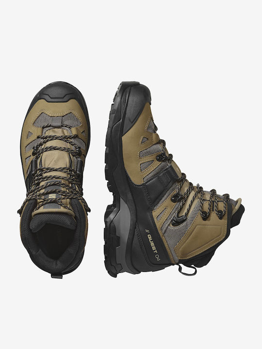 Salomon Quest 4 Men's Hiking Waterproof Boots With Gore-Tex Membrane Black