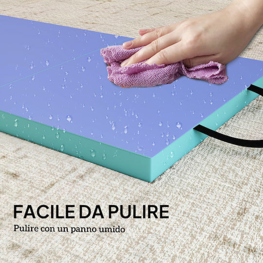 Sportnow Foldable Exercise Mat Pilates Green (180x60x5cm)