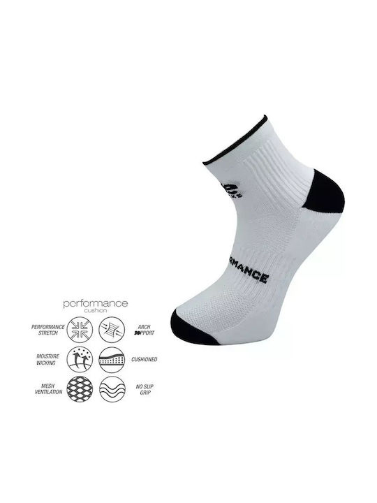 Desocks Running Κάλτσες Λευκές 1 Ζεύγος