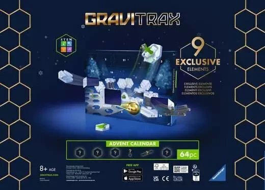 Ravensburger Advent Calendar Slopes, Track Εκπαιδευτικό Παιχνίδι Γνώσεων Gravitrax