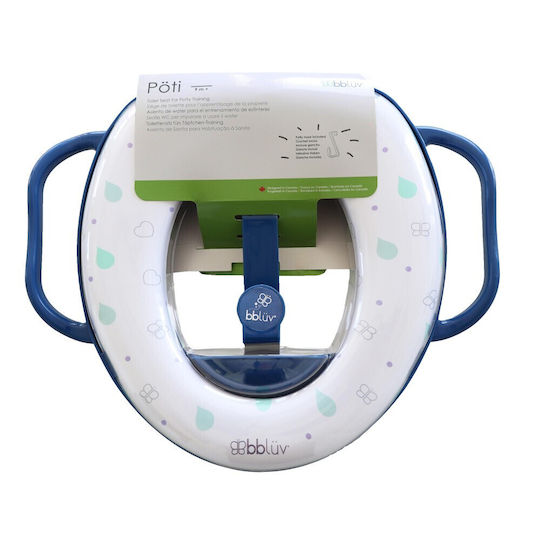 Bbluv Poti Toddler Toilet Seat Blue with Handles & Removable Cushion
