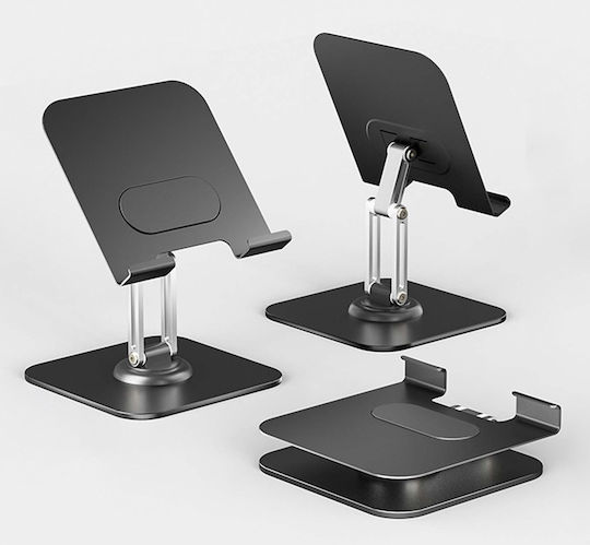 Powertech Foldable Βάση Tablet Γραφείου σε Μαύρο χρώμα