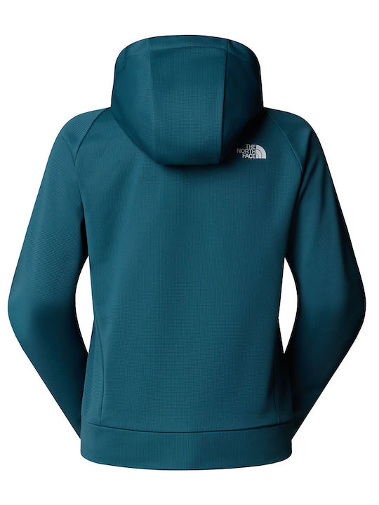 Women's Sweatshirt Jacket Hooded Green