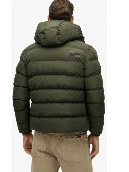 Superdry Μπουφάν Puffer Χακί