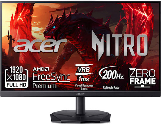 Acer Nitro KG241YX3bip VA HDR Monitor 23.8" FHD 1920x1080 200Hz with Response Time 1ms GTG