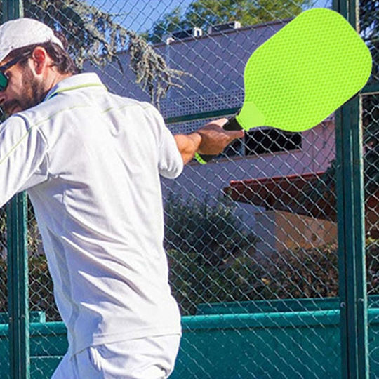 Set De Joc Ping Pong Flippy 2 Rachete 1 Minge 6+ Ani 37.5 X 18 X 3 Cm Galben Verde