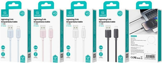 Usams Series USB-A to Lightning Cable White 2m (SJ694USB02)
