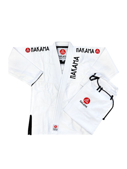 Nakama Ανδρική Στολή Brazilian Jiu Jitsu Λευκή