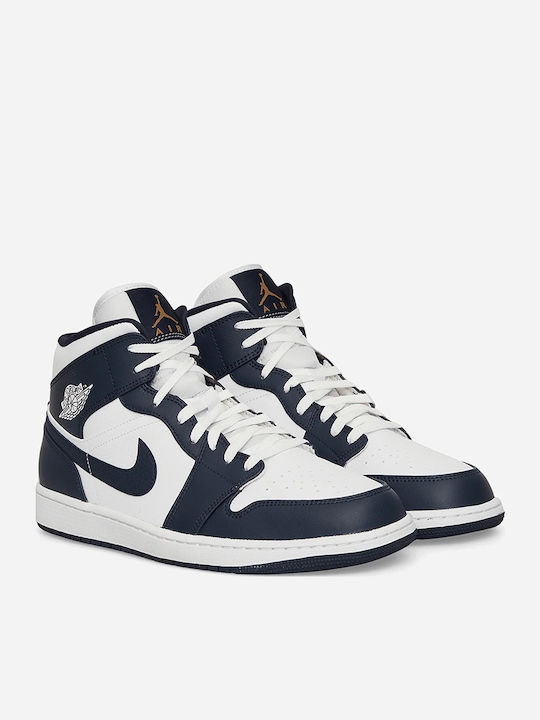 Air  1 Мъжки Маратонки White / Metallic Gold / Obsidian