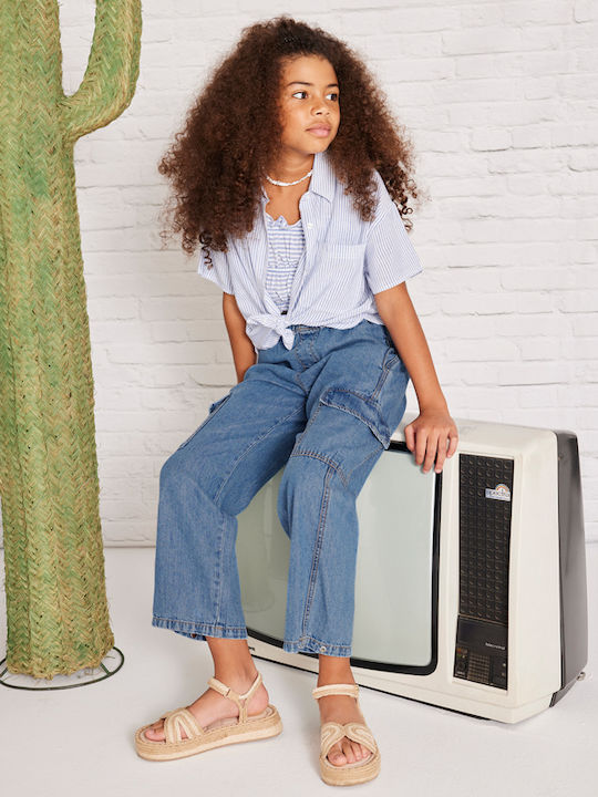 Mayoral Kids' Blue Jeans Trousers