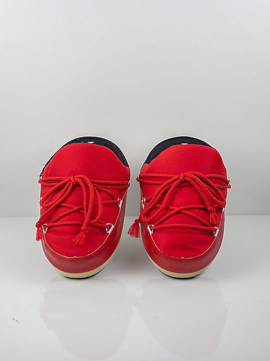 Icon Mules με Τακούνι σε Κόκκινο Χρώμα