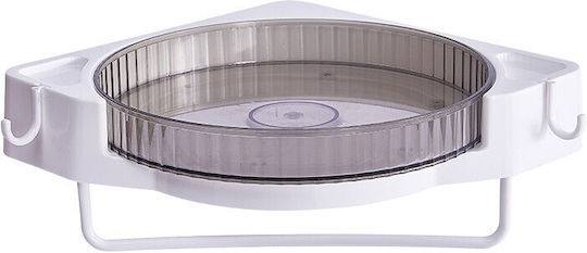 Wall Mounted Bathroom Shelf Plastic 29x29x6cm Gray