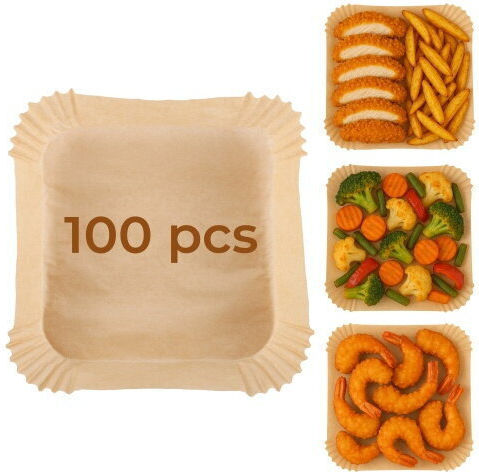 Adler Non-stick Papers for Air Fryer 23x23cm 100 Pieces
