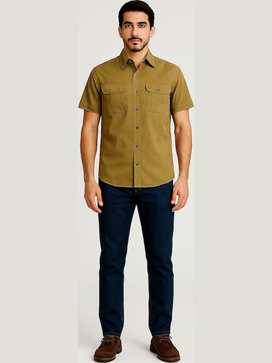 Kurzärmlig Hemd Beige