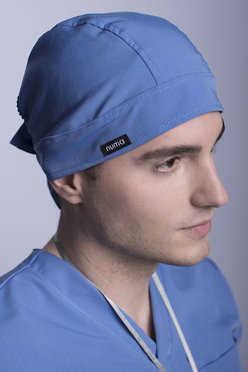 Numascrubs Men's Light Blue Surgical Cap