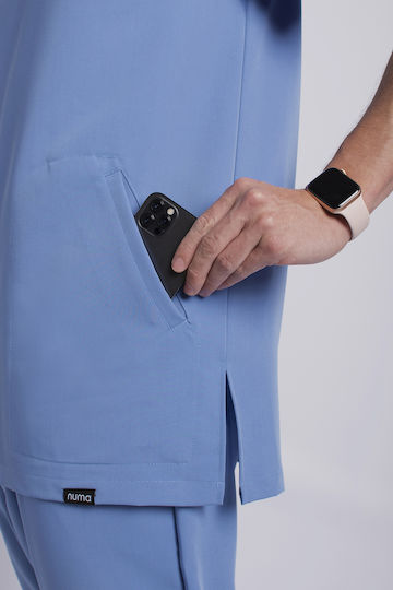 Numascrubs Medizinische Bluse Hellblau
